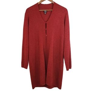 Eileen Fisher Wool Long Duster Cardigan
